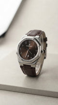 AP Royal Oak Brown Dial Leather Strap